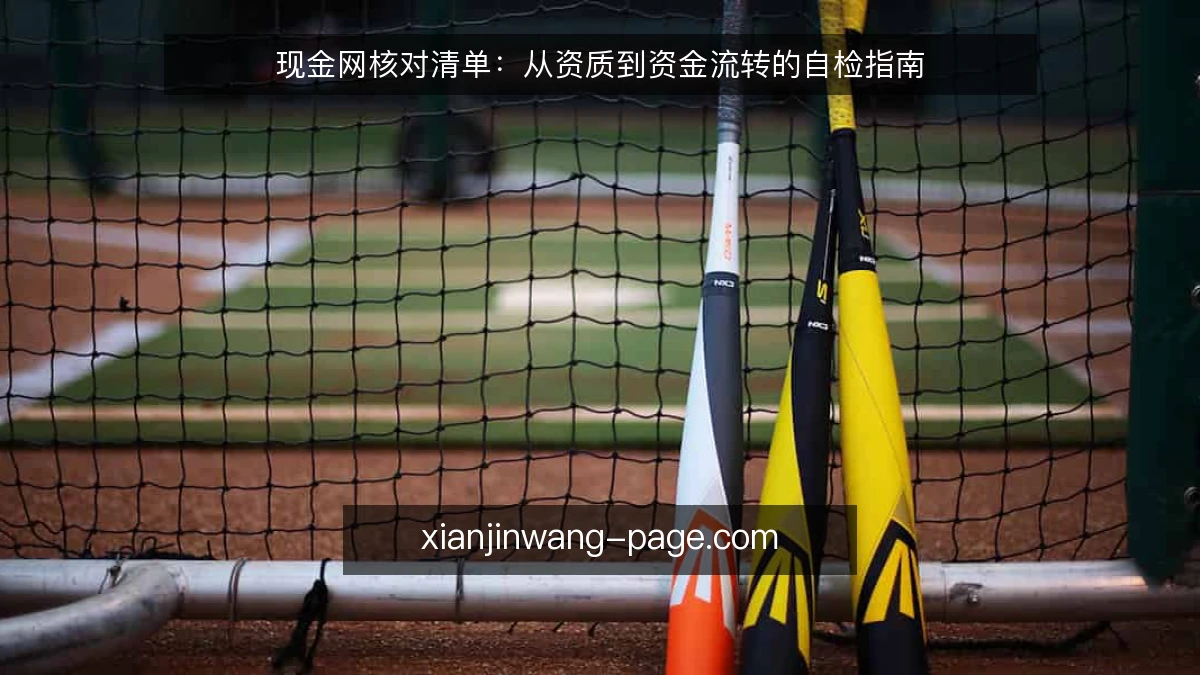 现金网核对清单:从资质到资金流转的自检指南